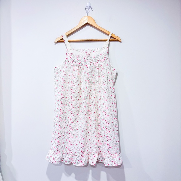 Vintage cream floral nightgown - Picture 1 of 5